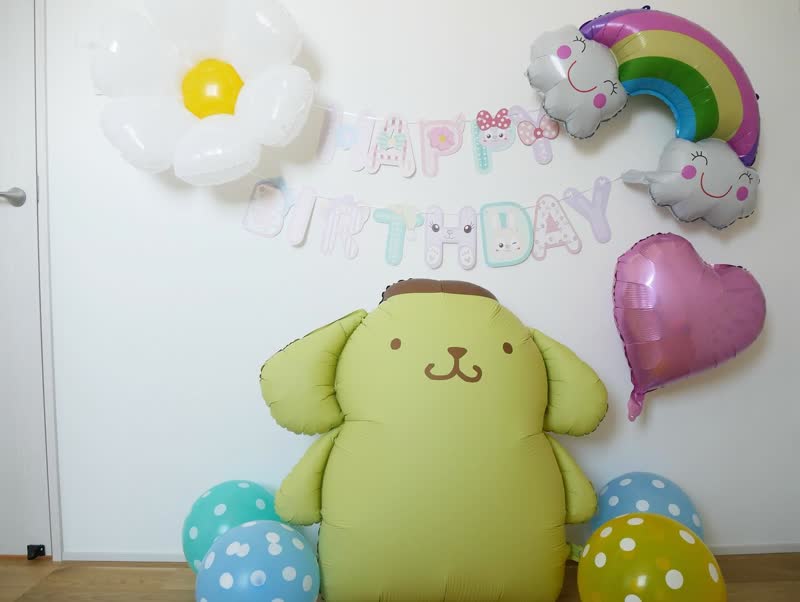 ポムポムプリン バルーンの飾り付け実例